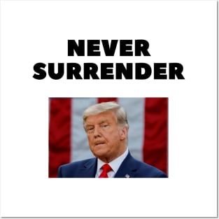 donald trump Mugshot 2024 never surrender Posters and Art